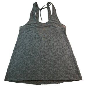 90's Vintage‎ Victorias Secret Black sheer Lace Sleeveless Cover-Up Dress L/G